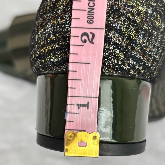 FERCA 81 Italian Genuine Leather Cap Toe Low Heel Green Tweed Pump--NEW--7.5 - Picture 16 of 16